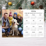 2024 Custom Photo & Family Name 12 Month Calendar Poster<br><div class="desc">2024 Custom Photo & Family Name 12 Month Calendar Poster. Add your photo and create perfect calendar poster!</div>