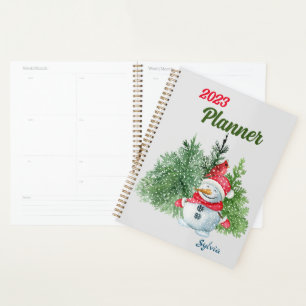 2024 cute snowman  planner