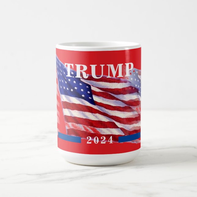 2024 Donald Trump American Flag Coffee Mug (Center)