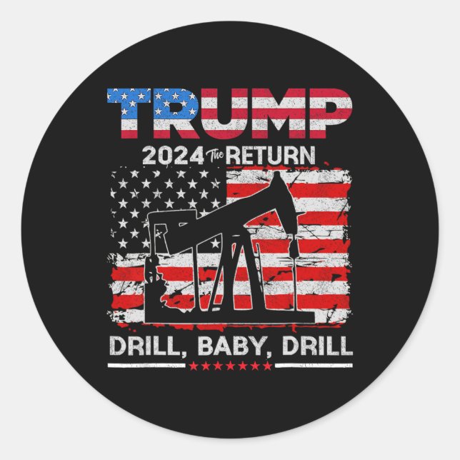 2024 Drill Baby  Classic Round Sticker (Front)