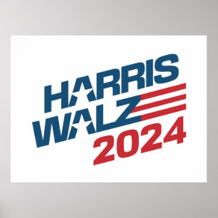 2024 Election Harris Walz Poster