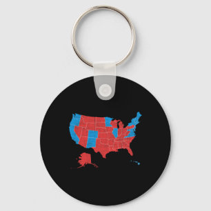 2024 Election Results Map Victory Trump 2024 Key Ring