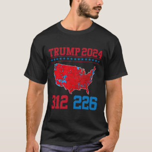 2024 Electoral Map 312 Red 2024 Election Results M T-Shirt