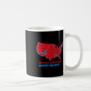 2024 Electoral Map Merry Christmas Trump  Coffee Mug