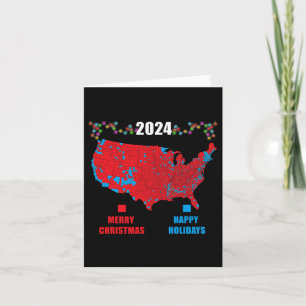 2024 Electoral Map Merry Christmas Trump Landslide Card
