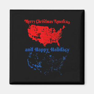 2024 Electoral Map Merry Christmas Trump Landslide Magnet