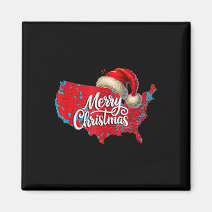 2024 Electoral Map Merry Christmas Trump Landslide Magnet