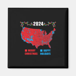 2024 Electoral Map Merry Christmas Trump Landslide Magnet