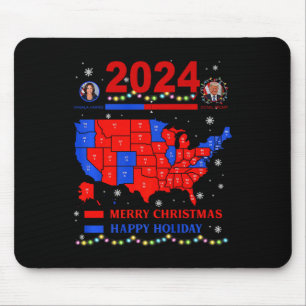 2024 Electoral Map Merry Christmas Trump Landslide Mouse Pad