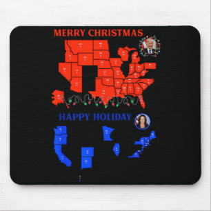 2024 Electoral Map Merry Christmas Trump Landslide Mouse Pad