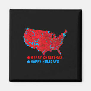 2024 Electoral Map Merry Christmas Trump Magnet