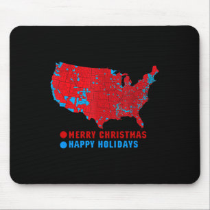 2024 Electoral Map Merry Christmas Trump Mouse Pad