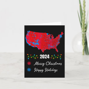 2024 Electoral Map Merry Christmas Trump New Presi Card