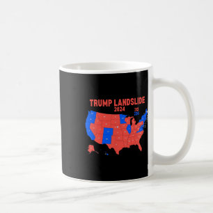 2024 Electoral Map Trump 312 Landslide  Coffee Mug