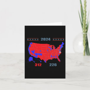 2024 Electoral Map Trump 312 Red 2024 Election Res Card