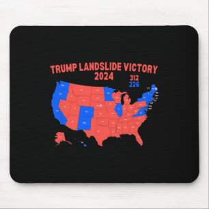 2024 Electoral Map Trump 312 Trump Landslide Mouse Pad