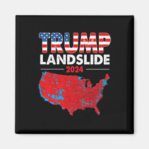 2024 Electoral Map Trump Landslide Red Election Ma Magnet