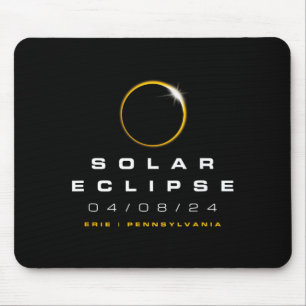 2024 Erie Pennsylvania Solar Eclipse Mouse Pad