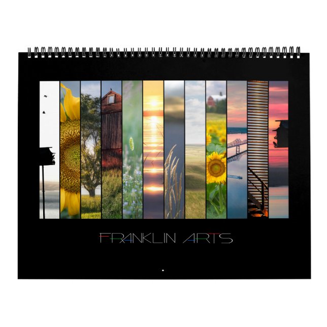 2024 Farms & Fields Calendar by Franklin Arts (Cover)