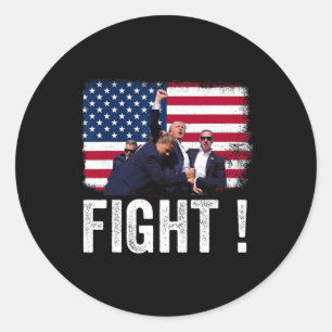2024 Fight For Men Women Vote Trump 2024 Classic Round Sticker