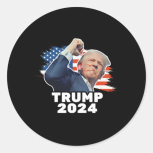 2024 Fist Pump Classic Round Sticker