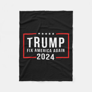 2024 Fix America Again Donald Trump 2024 Fleece Blanket