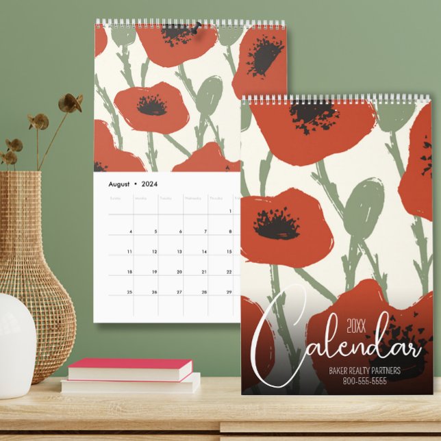 2024 Floral Calendar (Available in 3 sizes, favorite photos printed in vibrant color on sturdy paper.
)