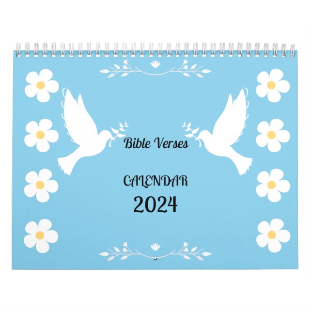 2024 Floral Calendar with Bible Verses (Cover)