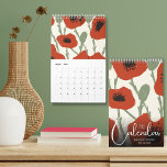 2024 Floral Small Calendar<br><div class="desc">*CHOOSE YOUR START DATE when ordering! Stylish floral paintings are featured on the months of this single-page small, medium or large wall calendar. Personalise with your family name or your business name. Great to give out to clients and customers.</div>