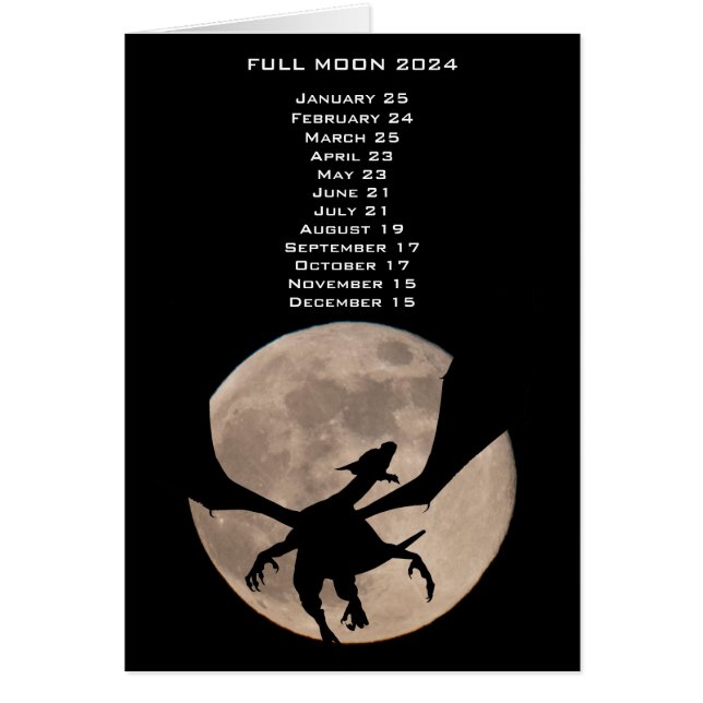 2024 Full Moon  Dragon  US Eastern Date (Front)