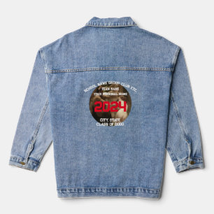 2024 Girl's Boy's Night Out Happy Hour Party Wine  Denim Jacket