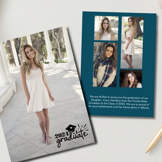 2024 Graduate Announcement Card 5 Photos (Creator Uploaded)