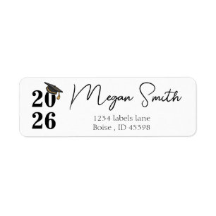 2024 Graduation Address, class of 2024 Return Address Label