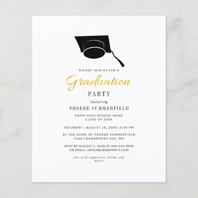 2024 Graduation Modern Grad Party Invitation (Front)