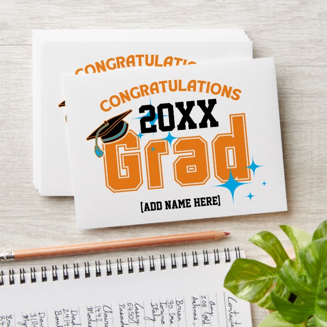 2024 Graduation Money Wallet Custom Name Cash SVG Envelope (Stacked)