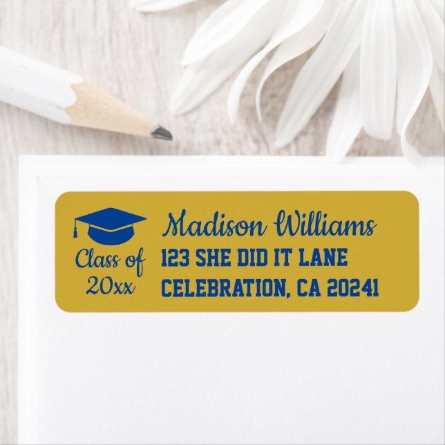 2024 Graduation Personalised Grad Return Address Label (Insitu)