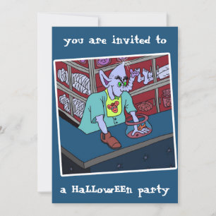 2024 HaLLowEEn party invitation by dalDesignNZ