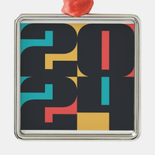 2024 Happy New Year Metal Ornament