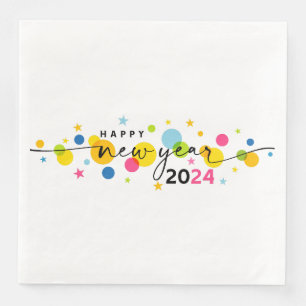 2024 Happy New Year Napkin