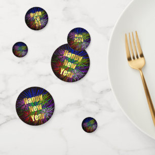 2024 Happy New Year Party Confetti