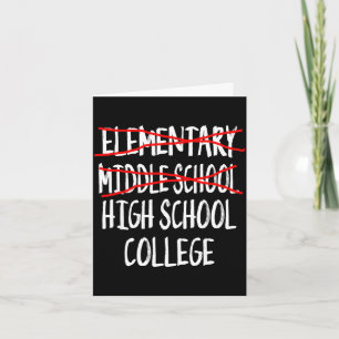 2024 junior high graduation funny middle school card