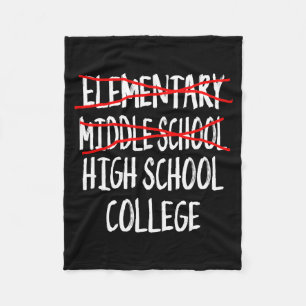 2024 junior high graduation funny middle school fleece blanket