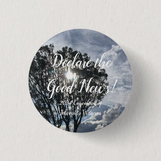 2024 JW Convention sunlight and clouds 3 Cm Round Badge