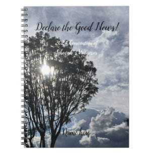 2024 JW Convention sunlight with name Notebook