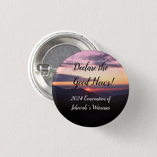 2024 JW Convention Sunset customize 3 Cm Round Badge (Front & Back)