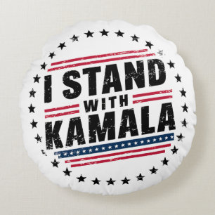 2024 Kamala Harris Madam President USA Vote Round Cushion
