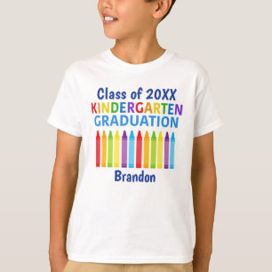 2024 Kindergarten Graduation Custom Graduate Kids T-Shirt