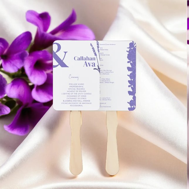 2024 Lavender Blooms Hand Fan (Creator Uploaded)