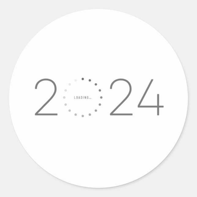 2024 Loading Already Classic Round Sticker (Front)