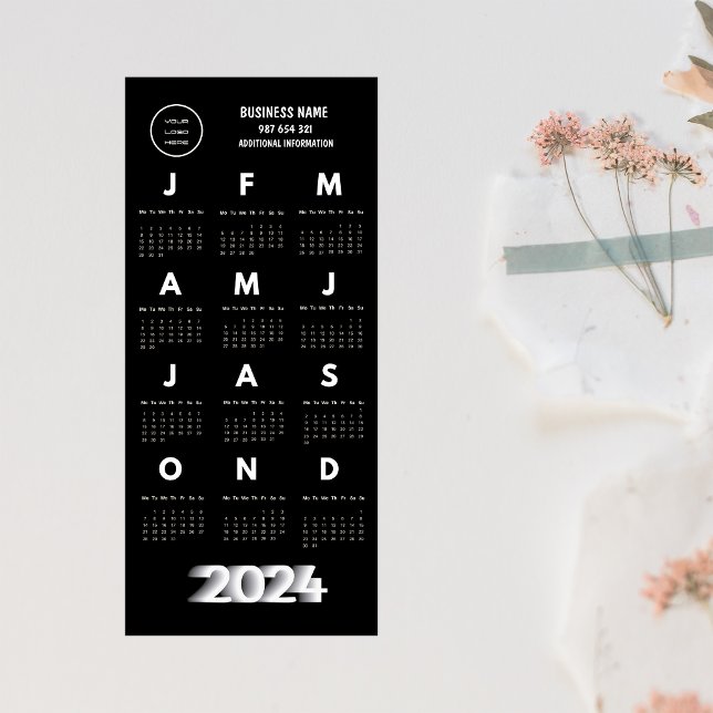 2024 Logo Calendar Black And White (2024 Logo Calendar Black And White)
